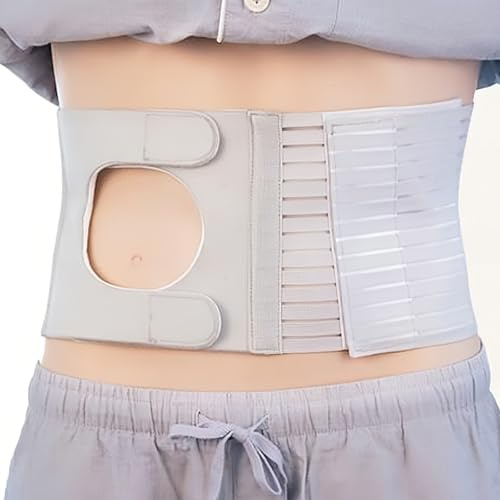 Stomiband För Män Och Kvinnor, U-Format Stomiband Med Justerbart Hål (6-8 Cm), Postoperativt Bukband, Minskar Parastomalt Bråck(X-Large)