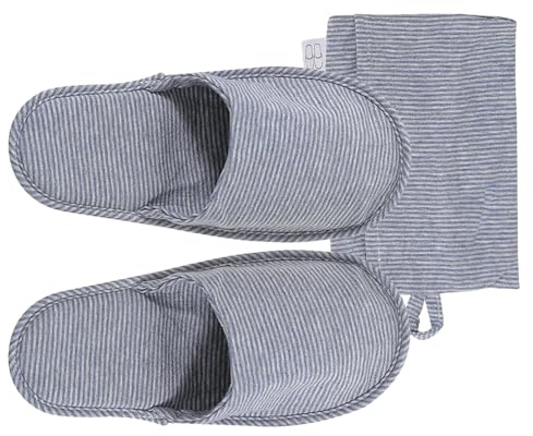iplusmile Zapatillas de Algodón Plegables para Viajar, Ligeras y Fáciles de Transportar Suela Blanda, Ideales para Uso en Avión y Hotel Unisex Talla Única