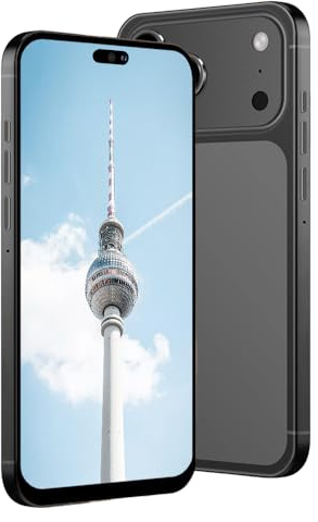 McMgc Téléphone Portable 4G Débloqué 6.6 Incell, 4Go+32Go Extensible 256Go, Batterie 5000mAh, Android 12, Double Caméra 13MP+16MP, Port Type-C (Black)