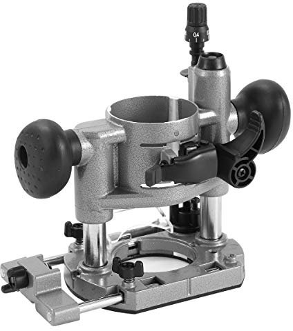 KATSU Base a Tuffo per Rifinitore, Completamente Regolabile, per Fresatrici Manuali per Legno Elettriche Cordless con Ugello Antipolvere SP10174805