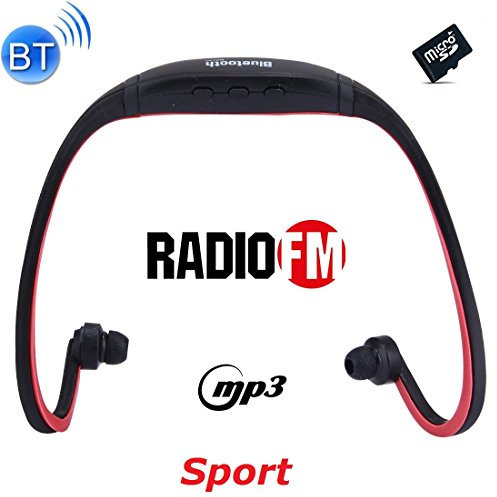 Cuffie auricolari Sport Bluetooth headphones con ricevitore Radio FM mp3 player microSD vivavoce telefonate