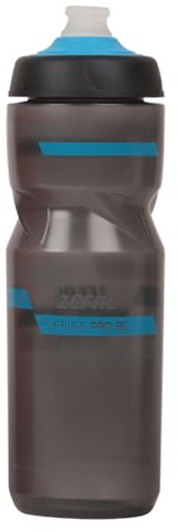 ZEFAL Sense Pro 80 - Bidon/gourde à eau vélo/sport - Premium et Etanche - Noir Fumé/Bleu - 800 ml