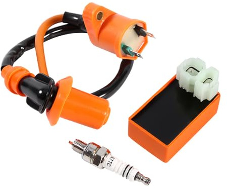 VOBOR CDI Zündspule, Racing Performance CDI Zündspule Zündkerze Ignition Coil, 6 Pin CDI Box Racing Hochleistungs Roller Zündbox Kompatibel mit GY6 50CC 125CC 150CC ATV Scooter