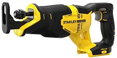STANLEY Sabre Saw, 18V, FATMAX V20 Range, 25 mm, Speed 0-3000, Brushless Motor, Without Battery And Charger, SFMCS300B-XJ