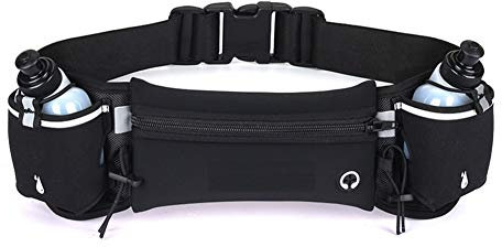 Bumbags,Bauchtasche Herren,Gürteltasche Damen,Hüfttasche Schwarz,Wasserdicht Laufgürtel,Handytasche Sport Gürteltaschen (Schwarz)