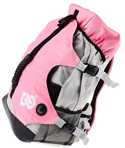 Inzopo Eis-/Inline-/Rollschuh-Rucksack – große Skating-Taschen zum Tragen von Schlittschuhen, Rollschuhen, Inline-Skates, Sportausrüstung für Erwachsene und Kinder, Rosa