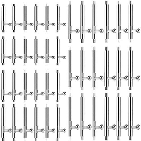 Jieddey Quick Release Spring Bars,42 PCS Watch Pins Stainless Steel Watch Strap Pins for Watch Repair 10mm/14mm/16mm/18mm/20mm/22mm24mm