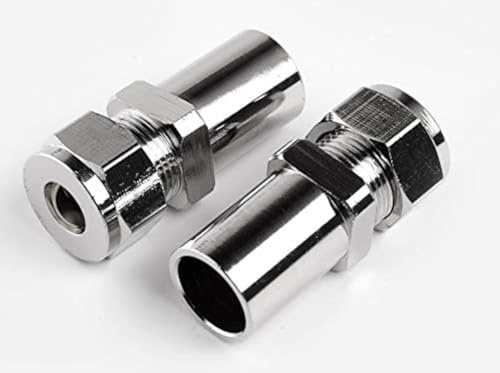 Manissa Coppia di riduttori a compressione per radiatore e portasciugamani da 15 mm a 10 mm