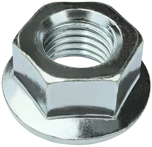 AERZETIX C58284 Satz von 10 Sechskantmuttern mit flansch/sperrzahnmutter M16 Ø 34 mm