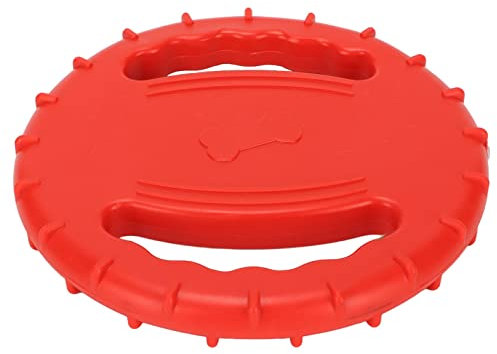 ANKROYU Juguete De Platillo Volador para Perros, Diseño De Corazón Vacío De 2 Lados Entrenamiento De Mascotas Platillo Volador Juguete para Perros Ejercicio Al Aire Libre Juguete (Rojo)