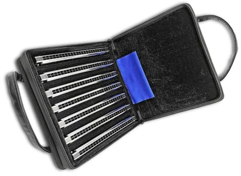 7-teiliges Set polyphoner Mundharmonika mit 24 Löchern, geeignet für Anfänger, exquisites Musikinstrument Anfänger-Mundharmonika