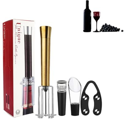 2024 Wino The Go Wine Opening Set | Vinöppnare lufttryck korkskruv | vinöppnare med luftpump | Vinflasköppnarpump | Wino The Go vinöppningsset