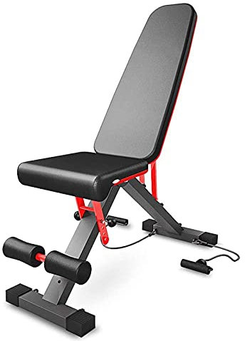 Xiaoxu Hantelbank, Standard-Hantelbänke, zusammenklappbare Hantelbank, Fitnessstuhl, Heim-Multifunktions-Sit-Up-Board, Bauchmuskel-Fitnessgeräte