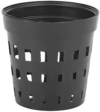 Tyenaza Wasserpflanzen-Pflanzkorb, 30 Stück, schwarzer Kunststoff, Aquarium-Wasserpflanzen, Pflanzkorb, Gras, Kultivierungskörbe, für DIY-Aquarium-Landschaft