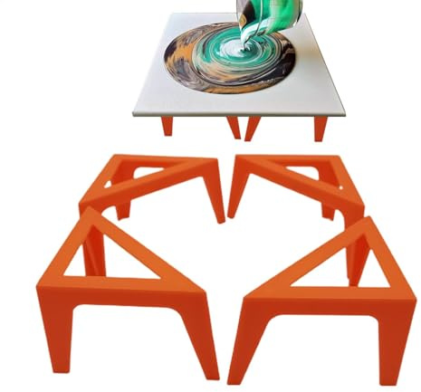 Wusideday 4 soportes de pintura | Soportes de pintura de lona | Soportes de soporte de pintura para lienzos | Elevadores de pies de lona para suministros de pintura acrílica