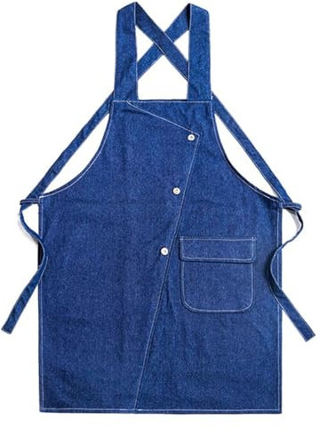 MYXJX Schürze, Werkzeugschürze Herrenschürzen, Unisex God Kvalitet Arbeitsschürze aus Segeltuch Tischlerschürze mit Werkzeugtasche for Werkstatt, Küche, Garten