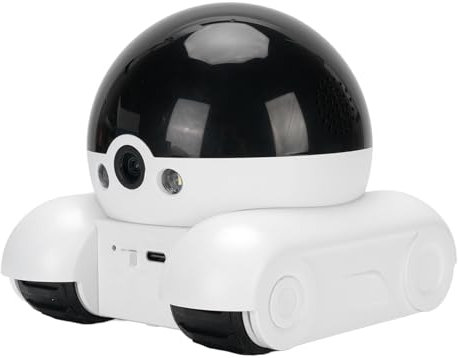 XUMIUZIY Robot Camera for Home Security, 4G Indoor Baby/Pet Camera with Phone App, Motion Detection & 2-Way Talk, 1080P Full HD, Dual-Lens Moving Robot for Dog and Cat (Without Memory