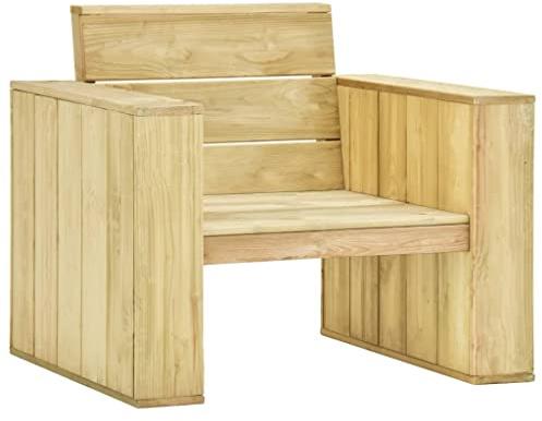 XINCXIN Gartenstuhl, Korbsessel Gartensessel Stühle Terrassenstühle Geeignet für Pool Garden Balcony Outdoor 89x76x76 cm Kiefernholz Imprägniert