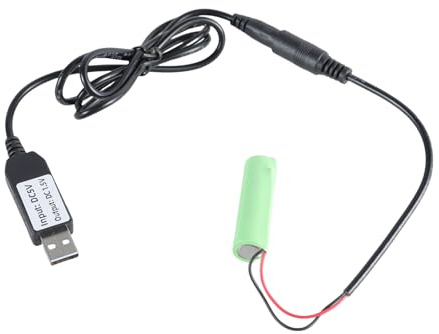Adaptateur de batterie USB vers 1,5 V AA LR6 pour lumière LED horloge de table électronique