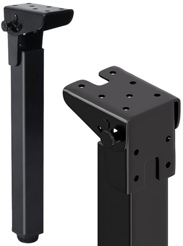 Xiao Ren Klappbar Tischbeine Eckig,2 Stück Klapptischbein Tischbeine Klappbar Kurz Eckig Laptop Table Leg Faltbare Tischbeine Möbelbeine für Klapptisch DIY-Möbel Schwarz
