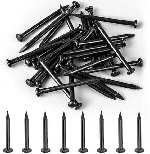 270 Pcs Clou Béton 20mm, Clous à Tête Plate Acier pour Maçonnerie | Clous tapissier en acier à tête plate 20mm, clou pour maçonnerie murs briques béton accrocher tableaux menuiserie cloisons