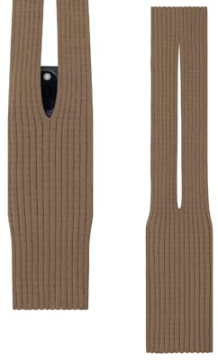 SOPROM Bolsillo para Teléfono Tejido 3D, Fundas de Manga de Tejido Adaptables Portátiles Extensibles, Estilos de Portabilidad Cruzados, de Mano y Otros -Corto-Canela