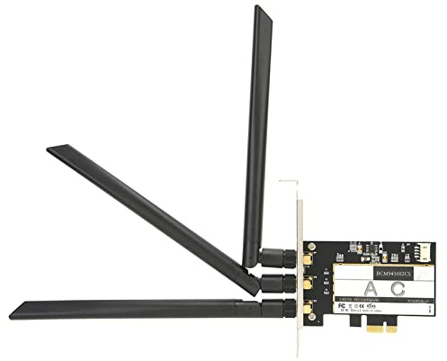 RASTKY BCM943602CS Carte Fil 802.11AC WiFi + 4.0 Carte WLAN de Bureau PCI E – Transmetteur WiFi Efficace pour la Connexion avec des Appareils