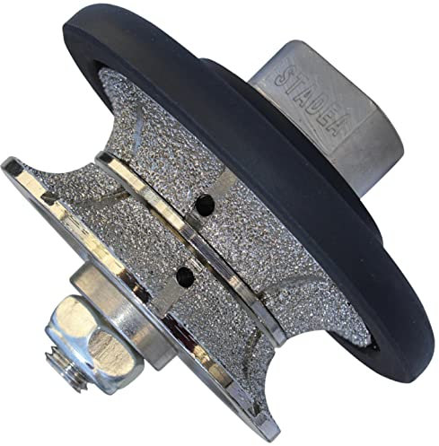 STADEA Diamond Profile Wheel/Profile Grinding Wheel Full Bullnose 20 MM 3/4 high for Grinder Polisher Tile Granite Marble Concrete Shaping/Diamond Profiling