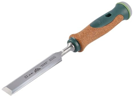 Stemmeisen mit rutschfestem Korkgriff aus nachhaltiger Herstellung, 22mm, Stubai Stechbeitel zur präzisen Holzbearbeitung, Spezial Stecheisen