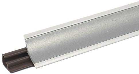DQ-PP 1,5m WINKELLEISTE – Aluminium matt – 23 x 23mm – PVC – GRATIS Schrauben – Küchenleiste Arbeitsplatte Abschlussleiste Leiste Küche Küchenabschlussleiste Wandabschlussleiste Tischplattenleiste