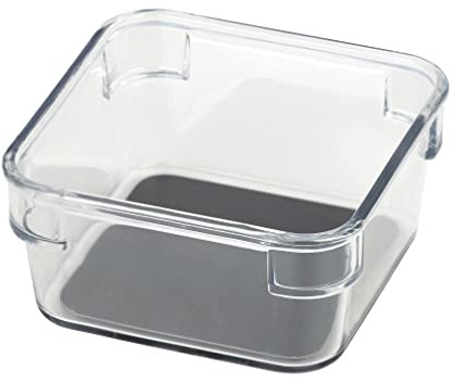 WENKO Schubladeneinsatz Cube S, Mehrzweckeinsatz für Schublade Transparent 4.5 x 9 x 9 cm