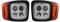 J/J Coppia Fari Anteriori Freccia Dx Sx 4 Led 1000Lm 12W Con Indicatore di Direzione Per Carrelli Elevatori Macchine Agricole Mietitrebbie
