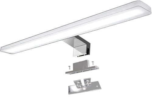 YIQAN led spiegelleuchte badezimmer 6000K natürliches weißes Licht 30cm led spiegelleucht 8w 880lm badezimmer spiegel lampe