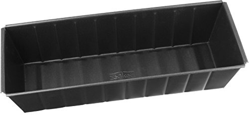 Zenker Königskuchenform mit Stückmarkierung – Premium Backform aus hitzebeständigem Blech, 305 x 115 x 70 mm, 5 Jahre Herstellergarantie