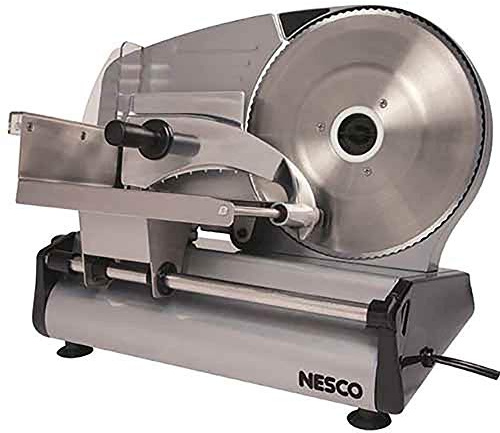 NESCO Stainless Steel Food Slicer Adjustable Thickness, 8.7,Silver