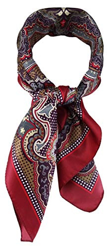 TigerTie Damen Nickituch Halstuch gemustert - Halstuchgröße 60 x 60 cm