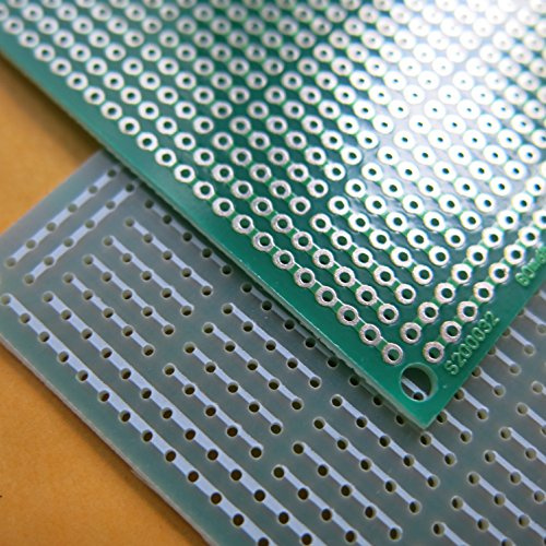2stk 10x20cm 100x200mm Fiberglass FR4 5er Joint Hole Platine Streifenraster Veroboard Stripboard Prototype Paper PCB Platine Leiterplatte Universal Experiment DIY Matrix Circuit Board Lochraster