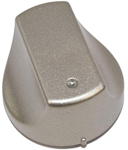 Yourspares Hot-Ari ix Oven Control Knob Switch – Fits Hotpoint, Ariston & Indesit Cookers & Hobs (INOX Silver) – Replacement Knob – Easy Fit 5 mm D-Shape