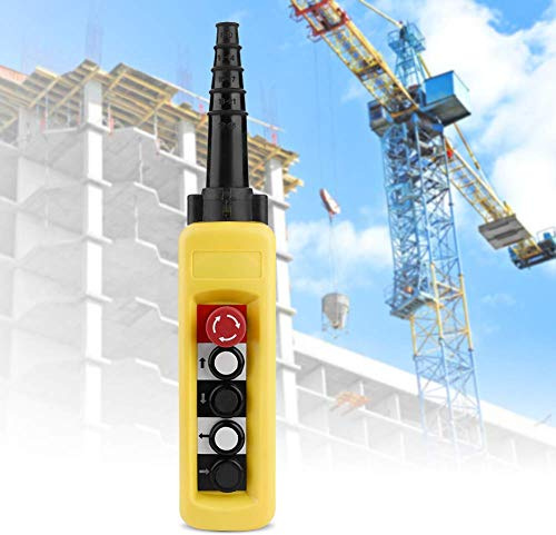 Interruttore Paranco a Catena 500V con Pulsante Sollevamento Arresto Emergenza e Controllo Sicurezza per Gru Industriale Funzione Protezione