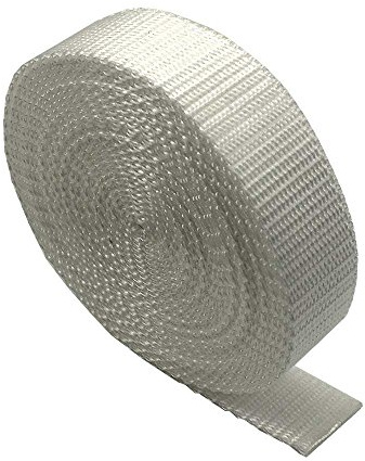 The Pearl Shop Kraftig bandband för vävband – 5 meter – ryggsäck/ryggsäckar, bagage/lastrem, bälten, Vitt, 20mm