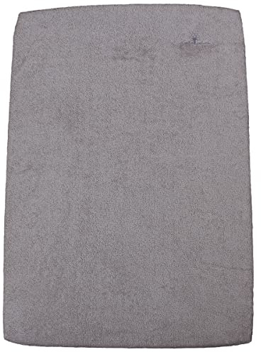 Eveil et Nature Wickelunterlage, elastisch, 55 x 75 cm, Bio-Baumwolle, Grau