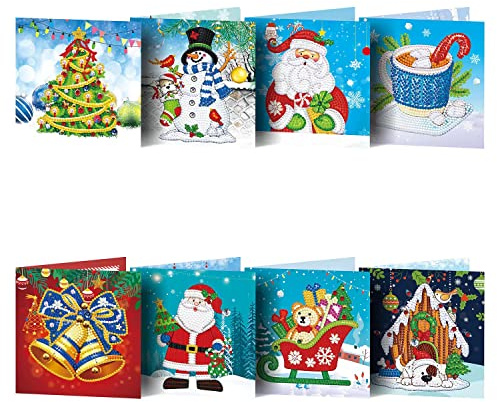 ycyingcheng DIY Diamant Malerei Grußkarten Geburtstag Dank Stickerei Postkarte, Strass Mosaik Handarbeit Home Wandkunst Geschenk Dekoration