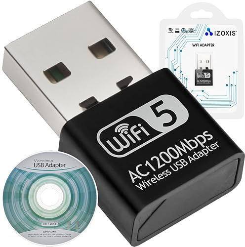 Izoxis USB WLAN Stick Adapter Wireless 1200Mbps Adattatore Stick USB 19181