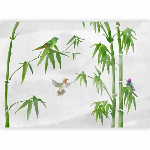 murando Fotomurales Pájaro 100x70 cm XXL Papel pintado tejido no tejido Decoración Pared Decorativos Murales moderna de Diseno Fotográfico Bambú Naturaleza como pintado g-C-10096-a-a