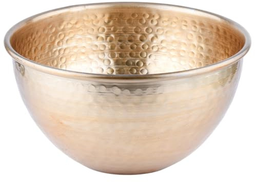 Vintage Servierschale Erla handgefertigt aus Aluminium in Gold 24 cm | 24 cm und 27 cm im Silber oder Gold
