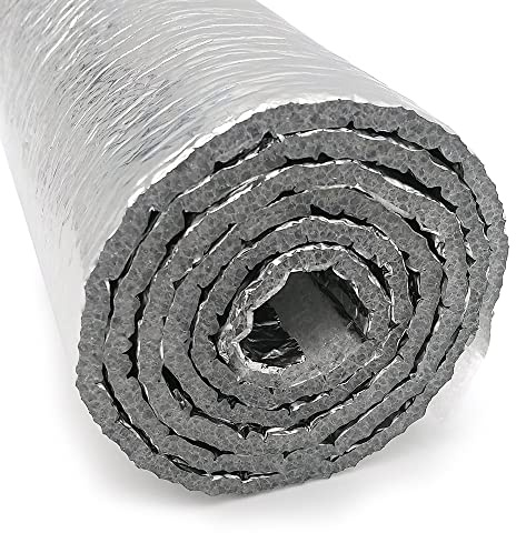 Aislante Térmico Reflexivo Aluminio Multicapa 5m x 1,20m 3 Capas | Núcleo de espuma de polietileno para mejorar el confort térmico y acústico. Ligero, flexible y fácil de colocar. Resistente