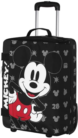 Disney Unisex 06246 Faltbarer Kabinenkoffer Surprise, Schwarz, Einheitsgröße