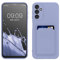kwmobile Handyhülle kompatibel mit Samsung Galaxy A14 5G Hülle - Handy Cover mit Fach für Karten - in Lavendel