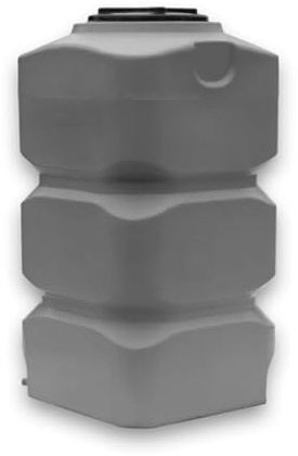 Varile Vertikaler Trinkwassertank Rechteckig (Grau, 500L)