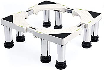 Base de lavadora para evitar arañazos, abolladuras, nevera, bandejas de suelo, telescópico antivibración, longitud/ancho de 40 a 65 cm, soporte para secadoras, cocinas, frigoríficos, congeladores, a